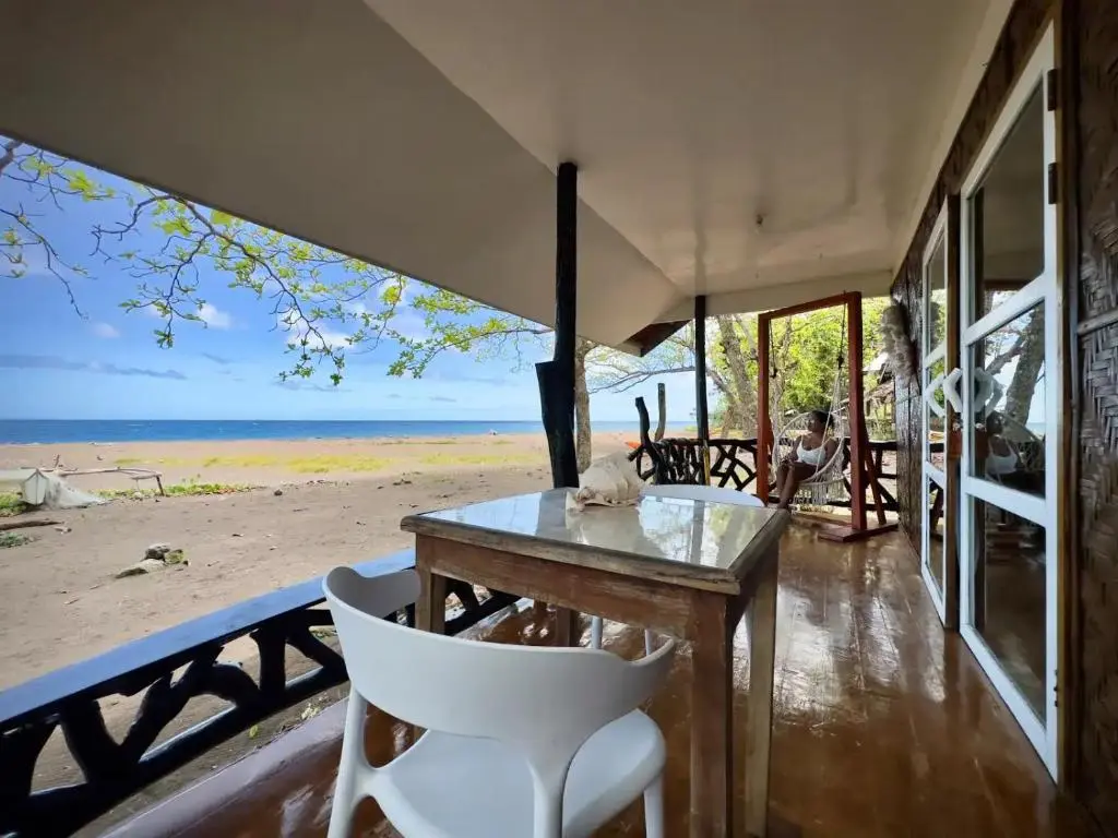 Outside view of bungalow beach front of Playa Del Fuego room
