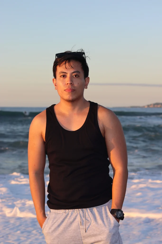 Man hands in pockets posing on La Union Beach