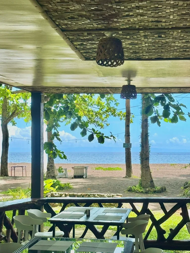 Restaurant view of Playa Del Fuego's restaurant area with an ocean view